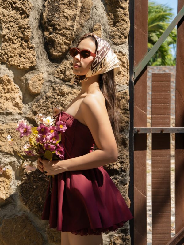 Vestido Corset Burdeos