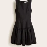 Vestido de Lino Sin Mangas con Volante Globo