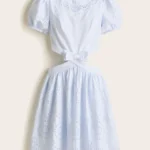 Minivestido Ojalillo -Azul Baby