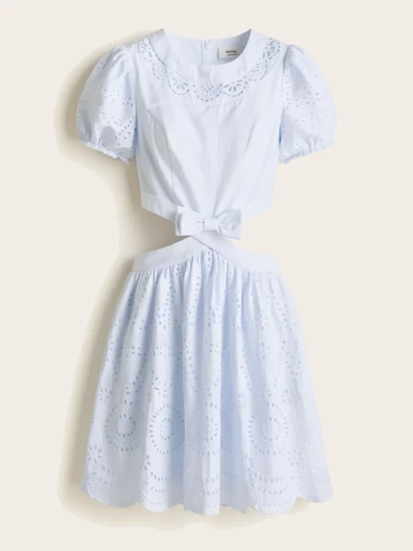 Minivestido Ojalillo -Azul Baby